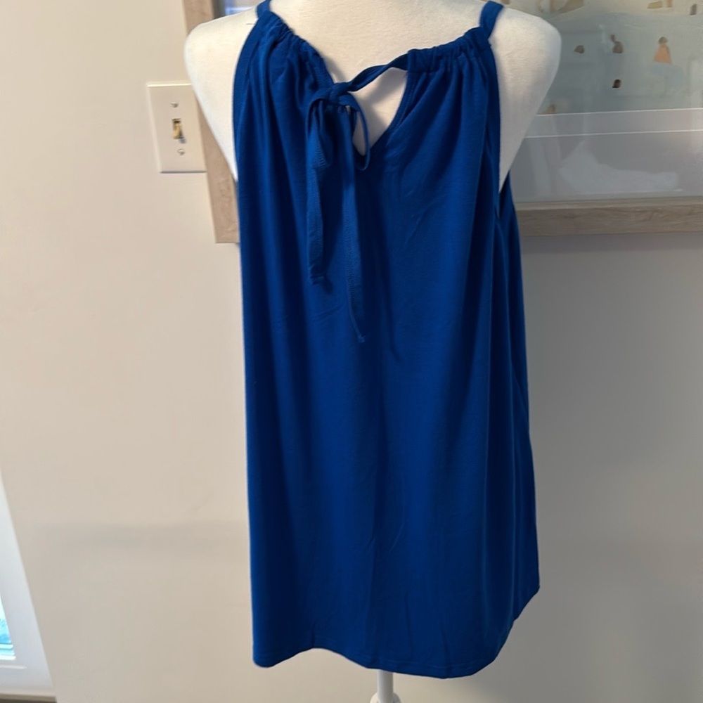 NWOT Blue Sleeveless Halter Size XXL - Picture 3 of 5